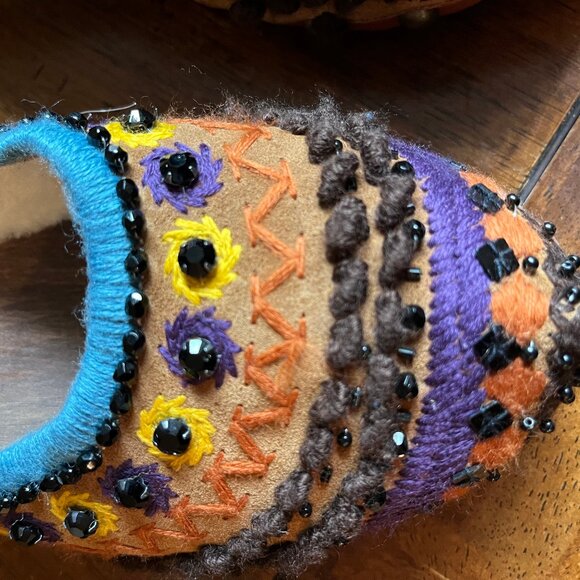 Miu Miu Embroidered Clog/Mule w Kitten Heel size 39 (8.5) - Picture 5 of 5